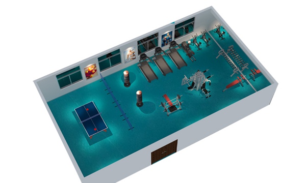 150平方健身房配置方案-广西谈求吧体育健身器材有限公司