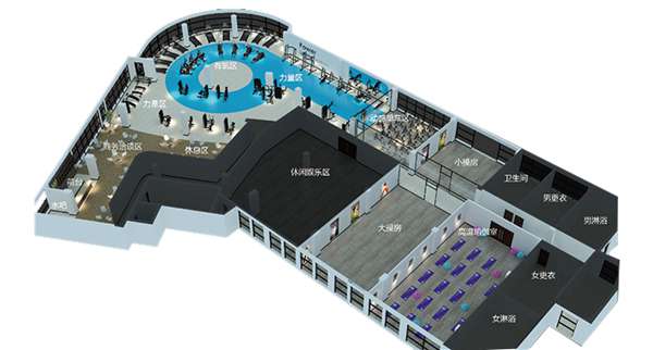 1500平方健身房配置方案-广西谈求吧体育健身器材有限公司
