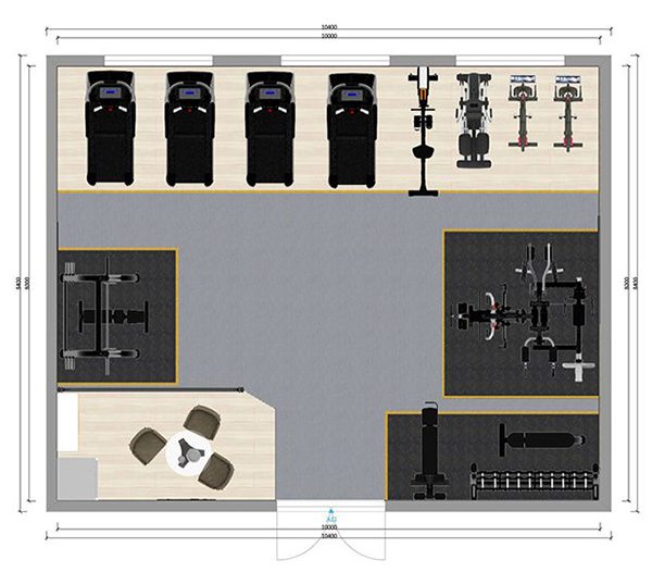 80平方健身房配置方案-广西谈求吧体育健身器材有限公司